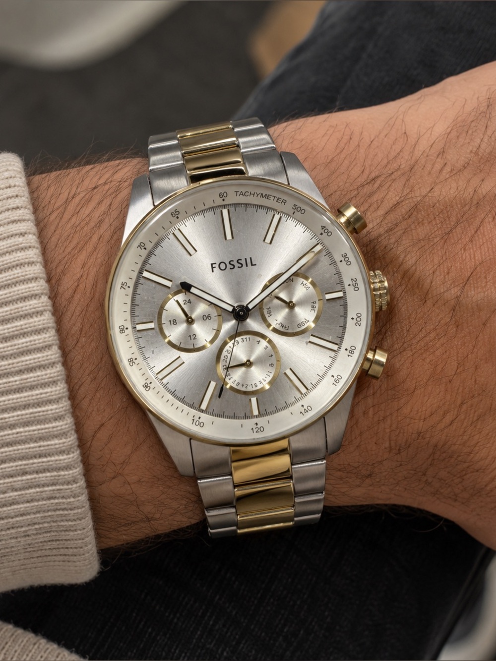Fossil Sullivan Multifunction Two-Tone Watch 42mm